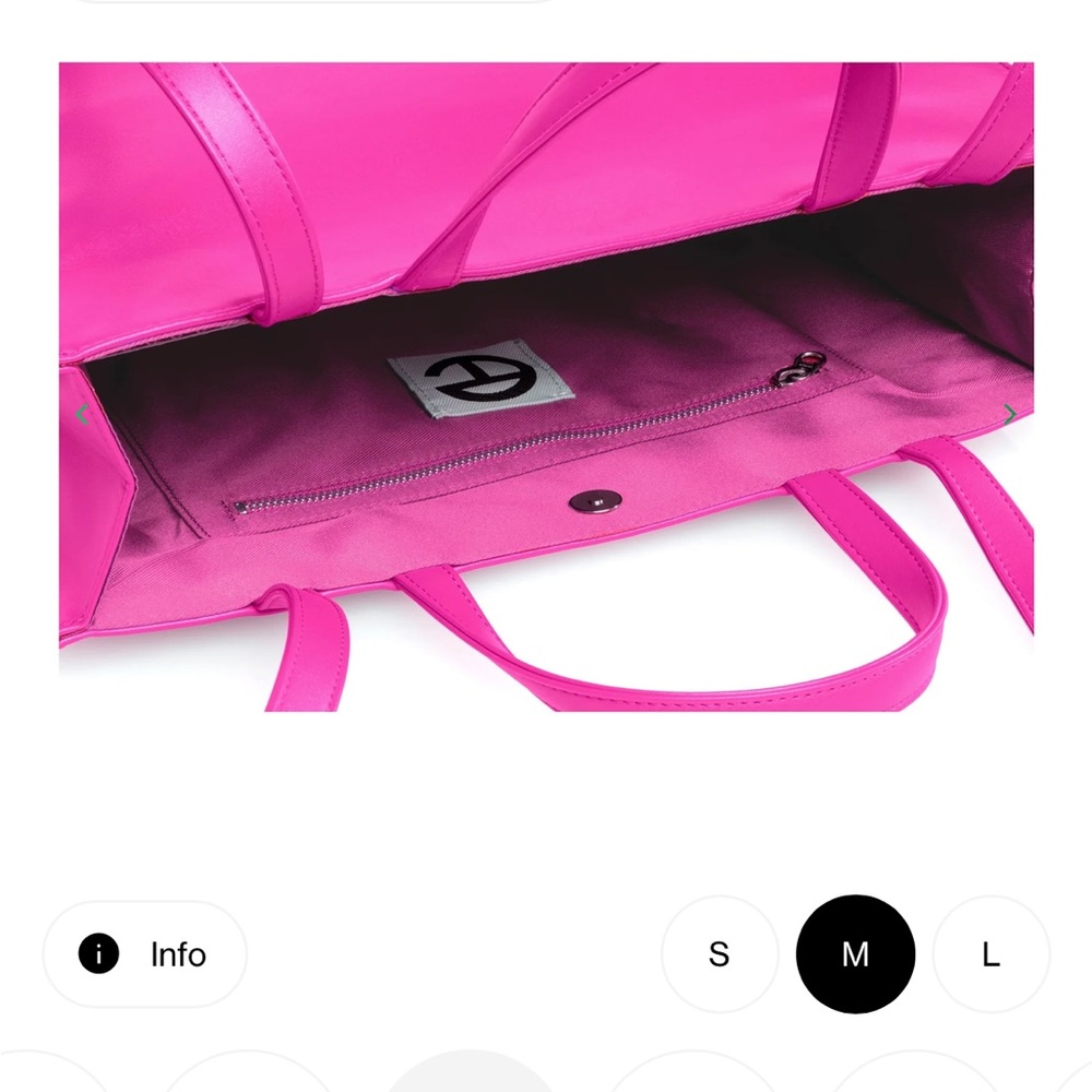 Telfar Vibrant Pink Tote Bag - Picture 2 of 5